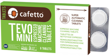 Indlæs billede til gallerivisning Cafetto Tevo mini rensetabletter, til automatiske espressomaskiner
