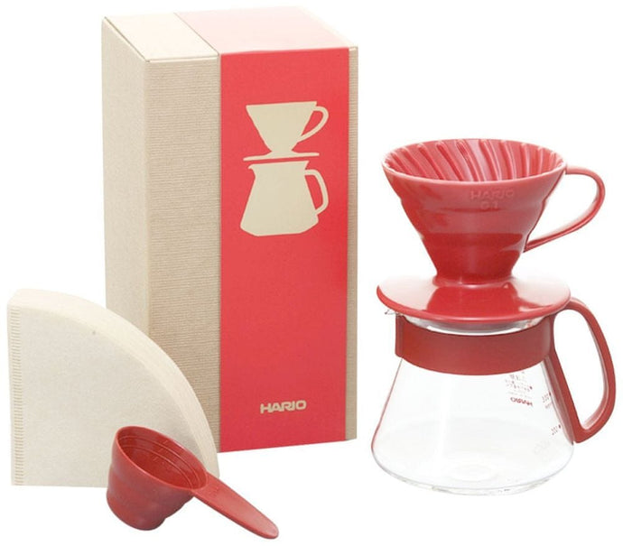 Hario V60 01 Pour Over Kit Red